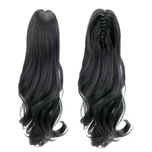 18″ Ponytail Wig Clip In Hair Extensions Claw Clip on Pony tail Hair Extension Hair Pieces Ponytail Fake Hair Heat Resistant Wig