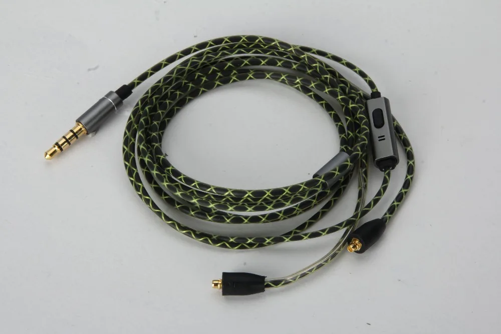 Replace Green Audio Cable Wire With mic For JVC HA FW01 HA FW02 HA FD01
