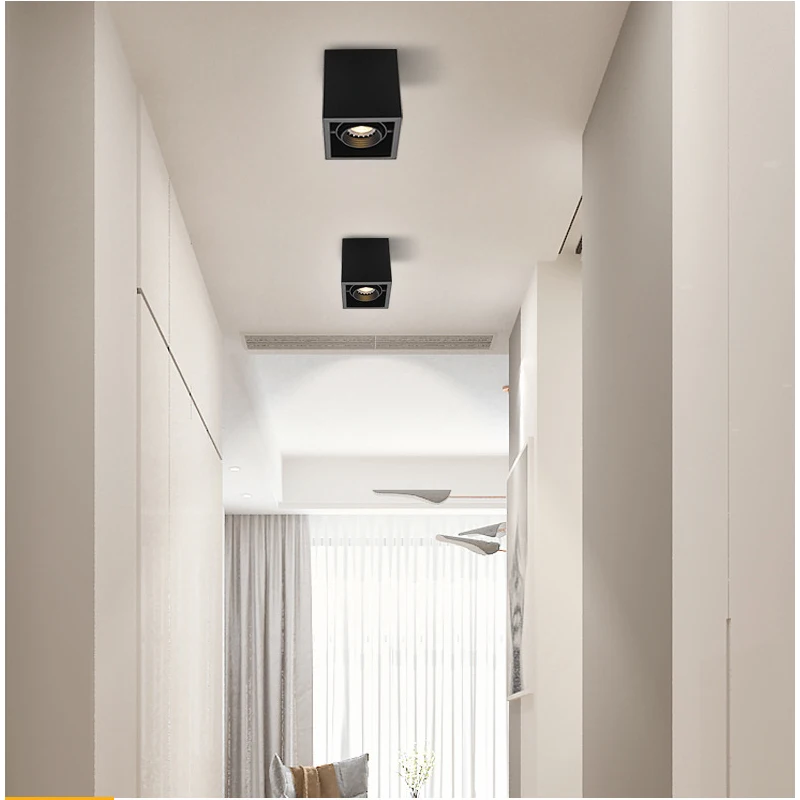 Luzes de Teto Conduziu a Luz de Teto Decorações do Corpo Iluminação para Casa Único Ponto Lâmpadas Iluminação 10 w Quadrado Lâmpada Led 7 Luzes de teto