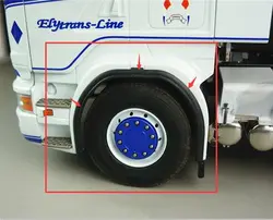 Пара из АБС-пластика материалы scania передние колесо грузовика для бровей для tamiya по супер скидке 1/14th весы actros R620 56323 R470 R730 трактор, прицеп