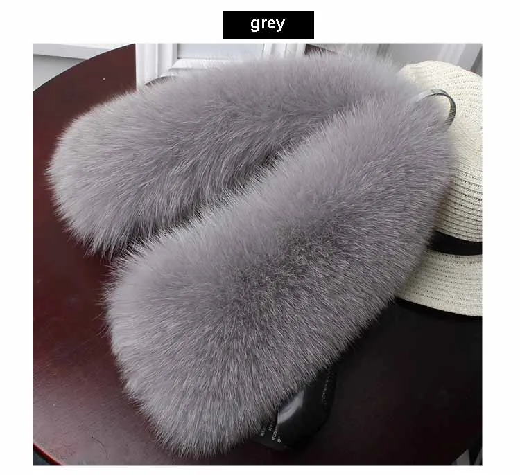 real fox fur collar