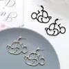 Gold Silver Black Color Simple Kawaii Cute Mickey Minny Stud Earrings Female Loverly Howllowed out Geometric Earring For Women 2