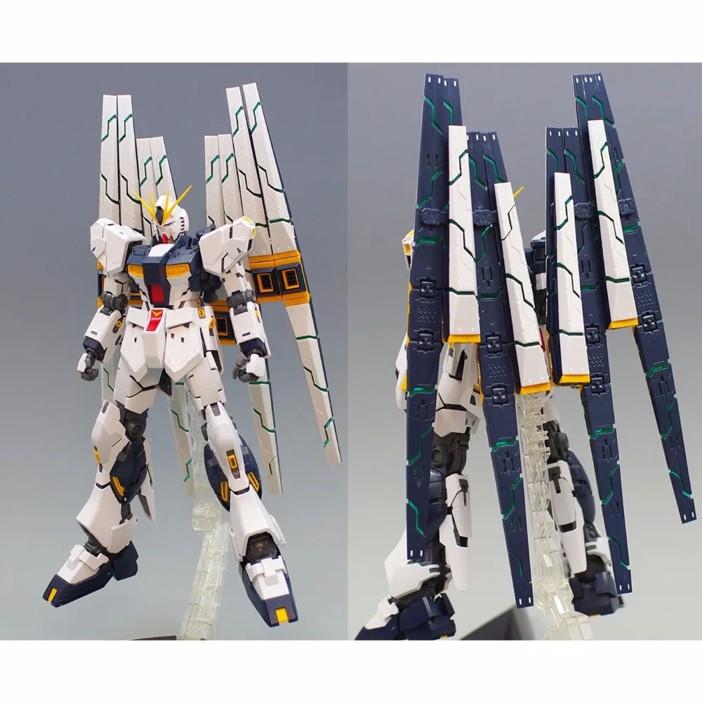 Used DOUBLE FIN FUNNEL CUSTOM UNIT PARTS ONLY FOR RX-93 NU GUNDAM MG 1/100