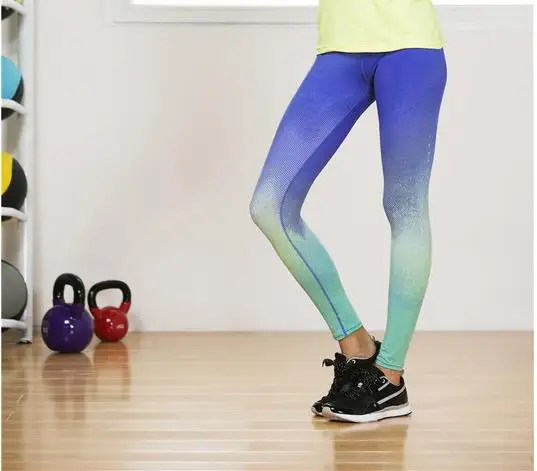 Женские Компрессионные спортивные штаны для йоги, эластичные трико для упражнений, для бега, бега, фитнеса, бега, для спортзала, йоги, тонкие леггинсы - Цвет: 10