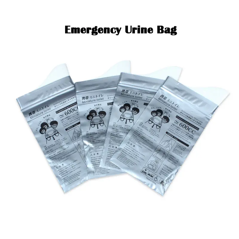 4Pcs/Pack X Portable Travel Toilet Urinal Bag Emergency Urine Bag Vomit
