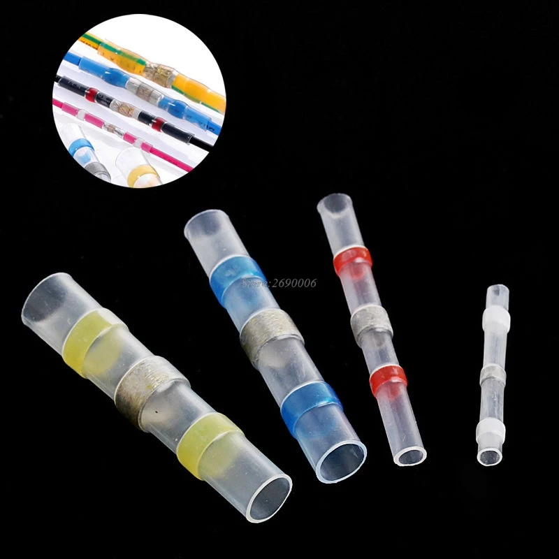 

40Pcs 4 Sizes Solder Sleeve Heat Shrink Tube Wire Terminal Connectors Waterproof JUN13