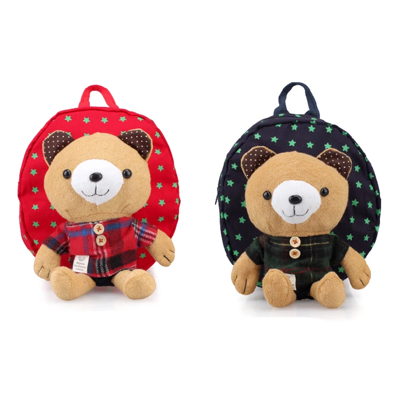 Лидер продаж; детская сумка-рюкзак для прогулок с рисунком медведя; стиль;