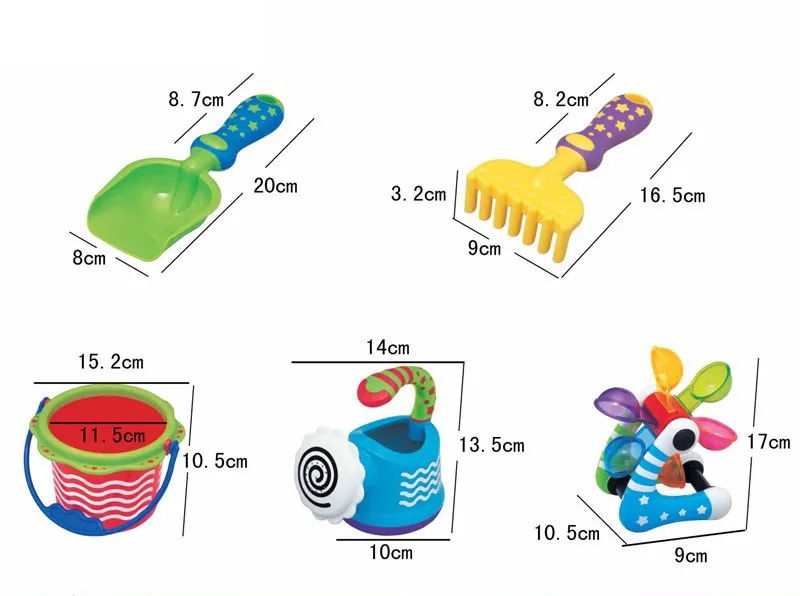 7 шт./лот супер сочетание японское качество красочные водяной пистолет играть в радость детские игрушки для купания и детские лопатка для песка игры фирменные игрушки
