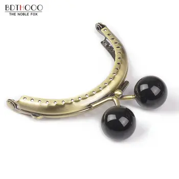 

10pcs/lot 8.5cm Metal Purse Frame Handle for Clutch Bag Handbag Accessories Making Kiss Clasp Lock Antique Bronze Bags Hardware