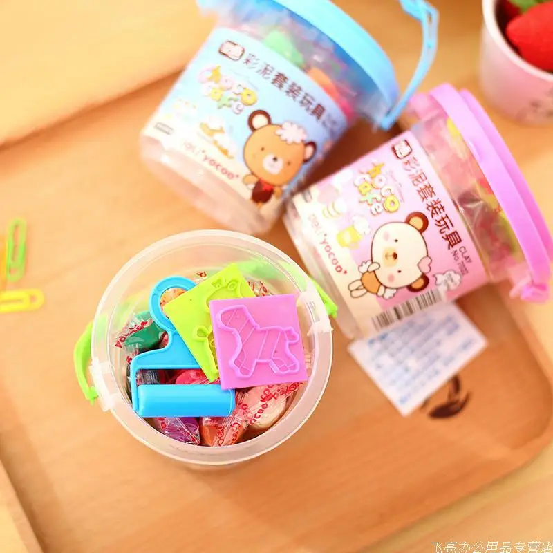 Modeling clay Color Mud Set 1PCS Toy Plasticine Color Mud 12 Colors Plasticine Color Mud Office Toys Modeling Mould Handgum Play modeling