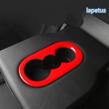 

Lapetus Rear Seat Water Cup Holder Decoration Frame Cover Trim Fit For Porsche Cayenne 2018 2019 2020 Red / Carbon Fiber ABS