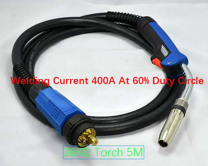 

Whosale Original High Quality Binzel 36KD Mig Torch MIG/MAG CO2 welding torch 5M 50CM2 thick Cable with Euro Connector free ship