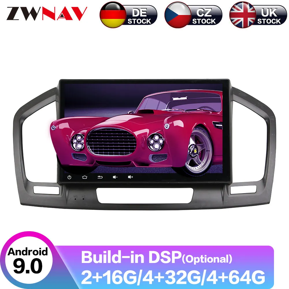 

10.1" Android 9 4+64G DSP IPS No Car DVD Player GPS Navigation For Opel Insigina 2009-2012 Head Unit Multimedia Tape Recorder