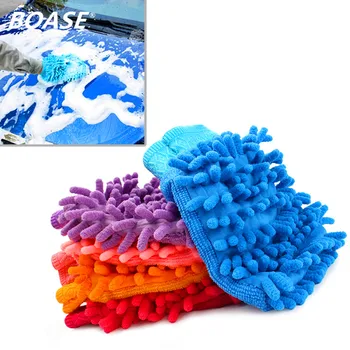 

High Quality Microfiber Car Washing Shampoo Cleaning Mitt Glove Polishing Cloth Polisher