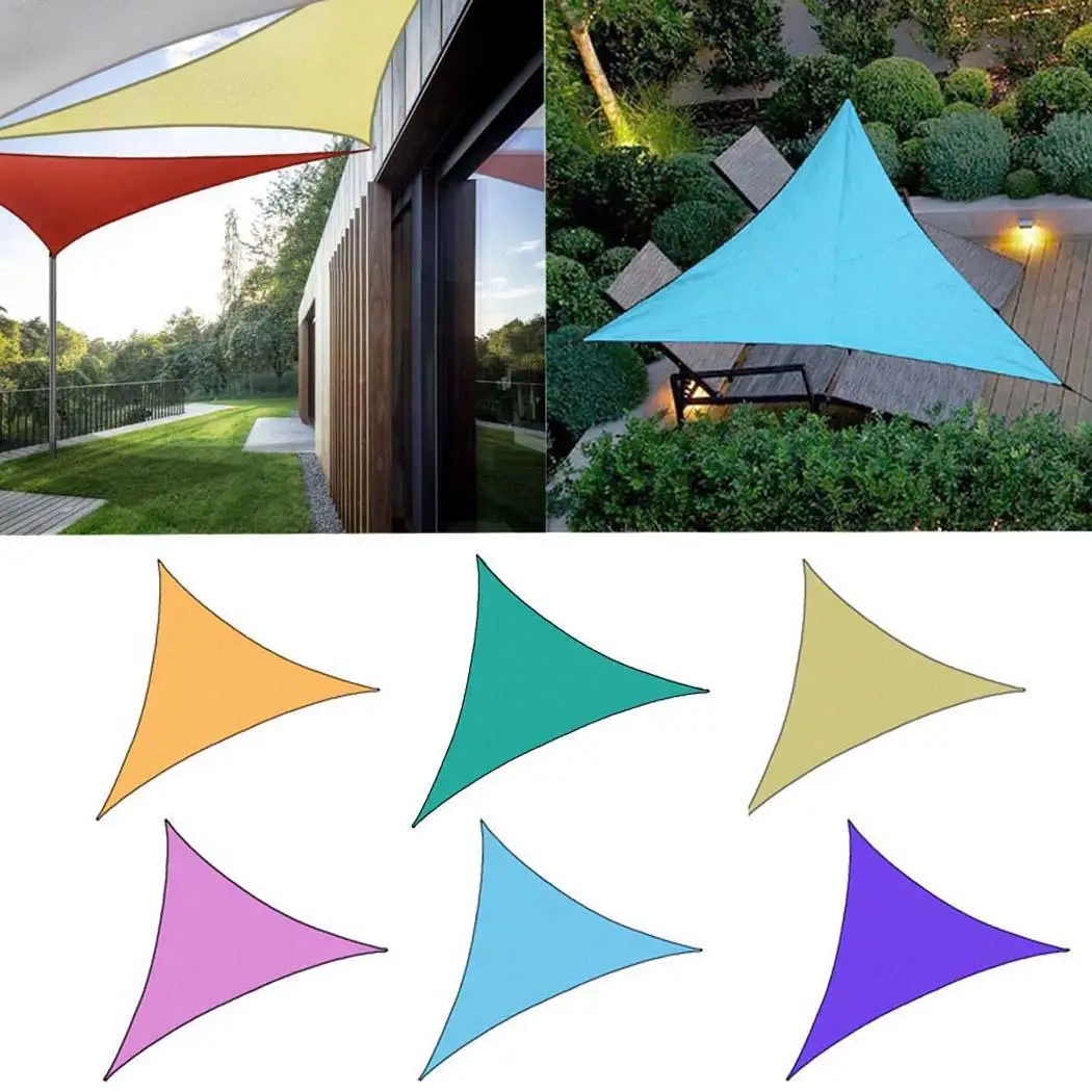 

Portable Sunscreen Awning Canopy Triangle Shape UV Protection Outdoor Sun Shade Sail Waterproof Awning Cloth for Patio Yard Deck