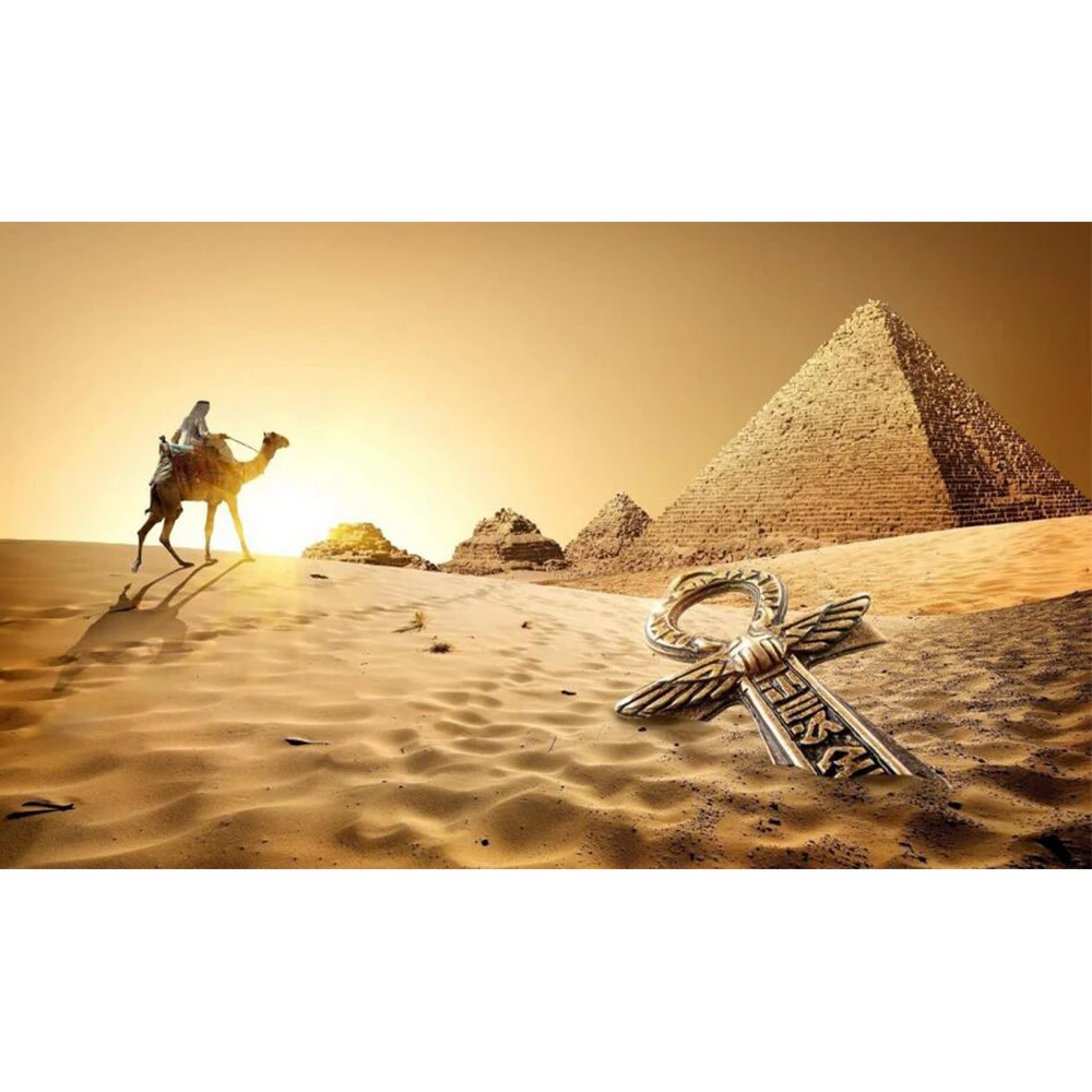 

Diy 5d Diamond Painting Cross Stitch kits Egypt pyramids world 5D DIY Full Square Mosaic Embroidery Rhinestones C386