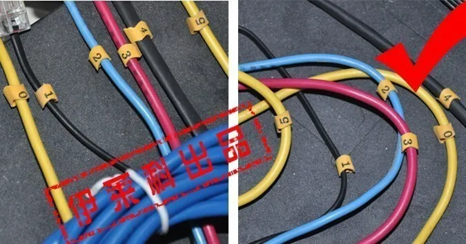 10 рулонов/лот 6 мм кабельная втулка маркеры для проводов Китай квадратный номер трубка плетеная