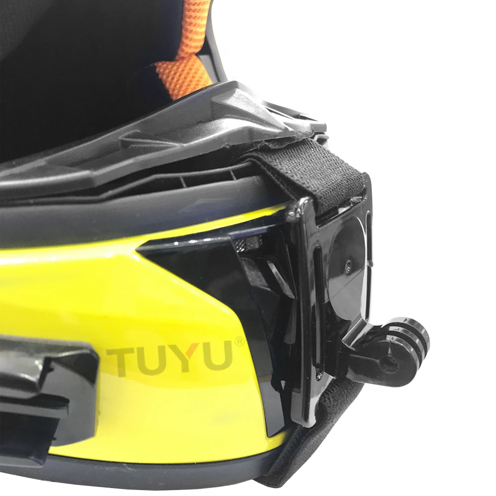 Casco De Motocicleta Rostro Completo Casco de montaje de montaje de la barbilla Compatible para GoPro 8 7 6