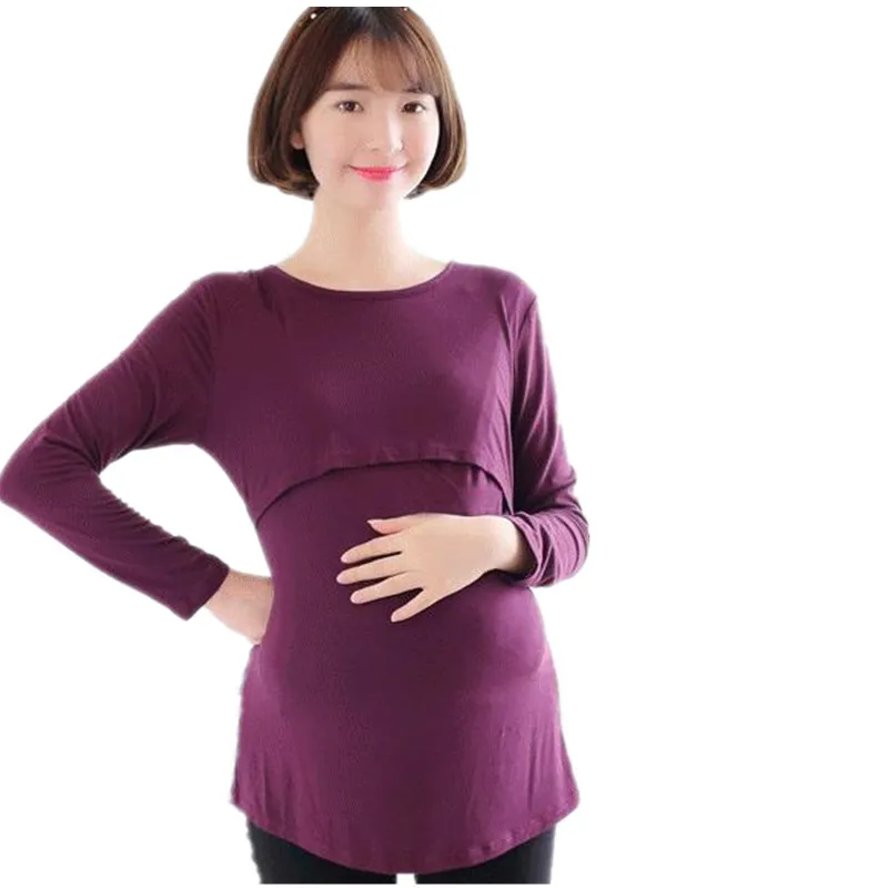 2017 Лидер продаж Футболки для женщин для беременных большой Размеры с длинными рукавами Средства ухода за кожей для будущих мам футболка