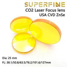 Высокая производительность США Znse CO2 лазерный фокус объектива диам. 25 мм фокусное расстояние 38,1 50,8 63,5 76,2 101,6 127 мм для лазерной резки