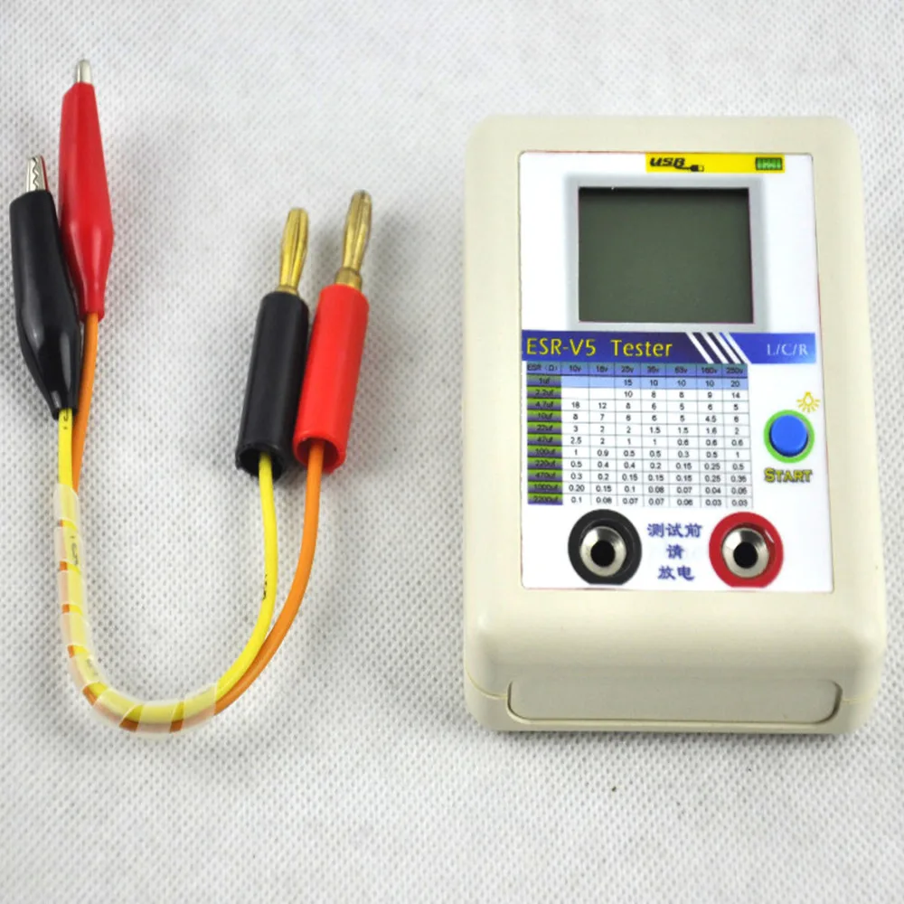 

ESR-V5 ESR Capacitor Tester Internal Resistance Meter Test In Circuit High Quality Well Working