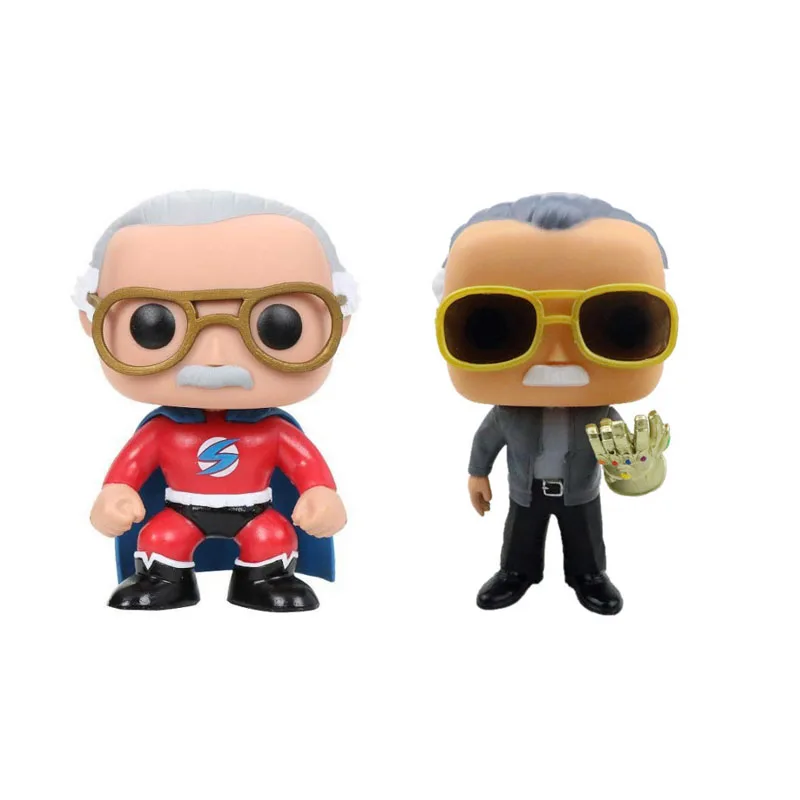 

10cm Vinyl Figure The Father of Marvel : Stan Lee Action Figure Model Toys Avengers Commemorative Model Decoration