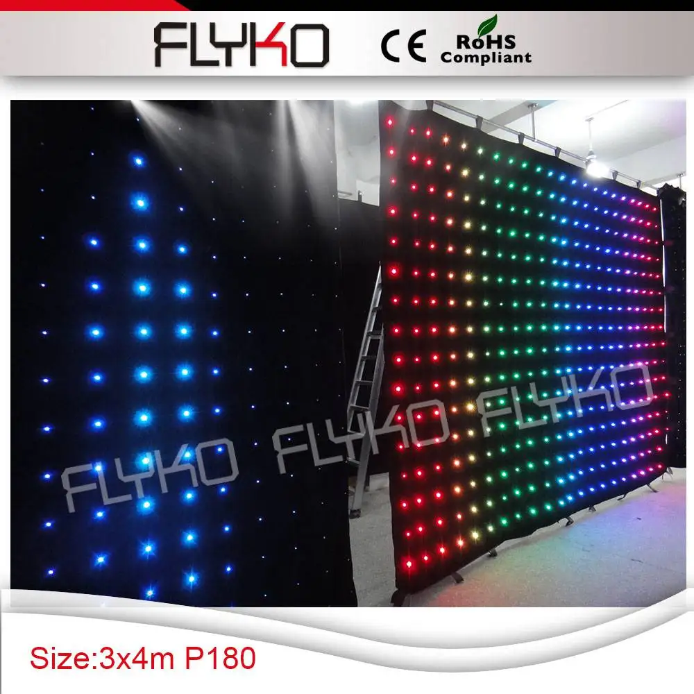 1 3x4m p18 led video curtain 6