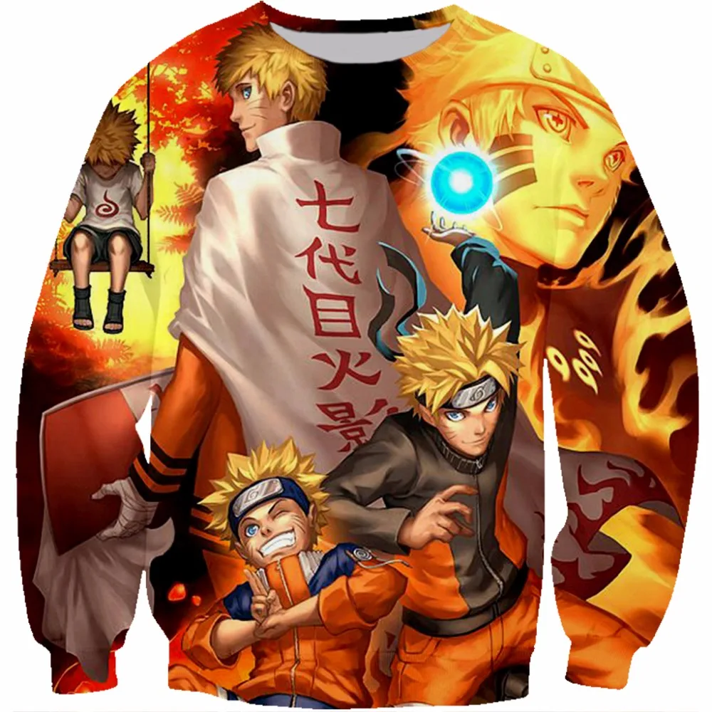 

PLstar Cosmos Naruto Hoodie Kids Clothes 2019 summer shirts Anime boys Sweatshirts Uzumaki Naruto 3D Hoodies crew neck pullover