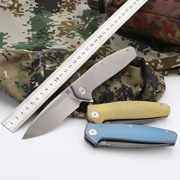 YX-750 Titanium Handle Ball Bearing folding knife Stone wash VG10 Blade Hunting knife Survival Tactical Flip Pocket Knife YX-750 Titanium Handle Ball Bearing folding knife Stone wash VG10 Blade Hunting knife Survival Tactical Flip Pocket Knife