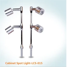 2 головки Регулируемый светодио дный 2 Вт светодиодный шкаф Точечный светильник, 85-265vсветодио дный ac светодиодный счетчик акцент освещение для жемчуга и драгоценных камней, золото, витрина свет