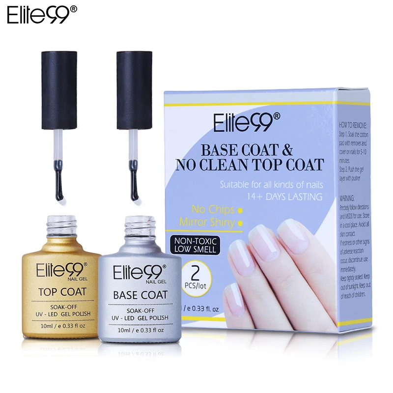 Гель лак для базового и топового покрытия 10 мл|elite99 10ml|gel lacquerbase coat |