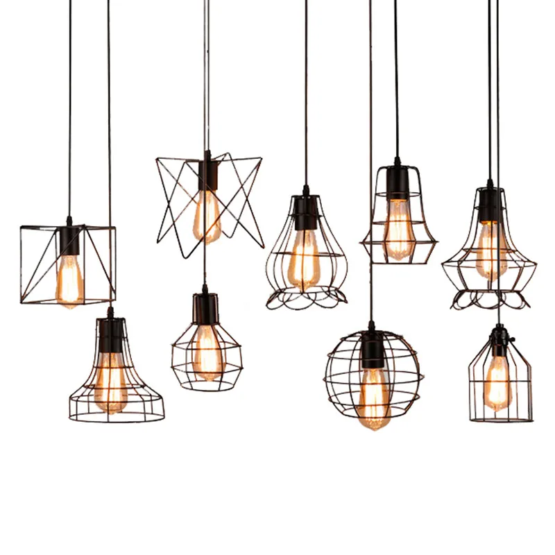 Aliexpress.com : Buy Mini Vintage Edison Hanging Caged Pendant Light
