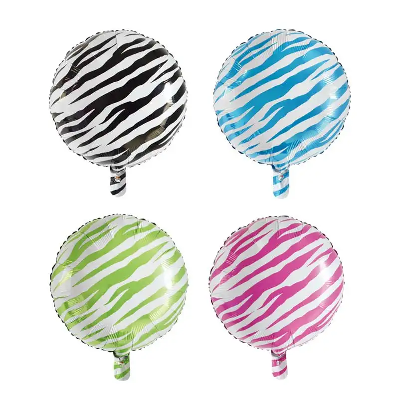 18inch stripe round balloons gold aluminium foil stripe striped balloons