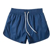Мужские плавательные шорты для мужчин, купальные плавки, пляжные шорты для купания, быстросохнущие шорты с высокой посадкой, шорты-боксеры zwembroek