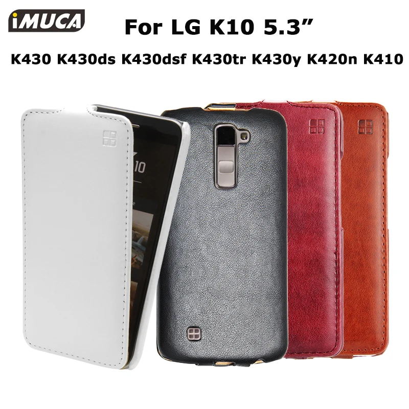 IMUCA waterproof flip case cover for LG K10 pu leather cover for lg k10