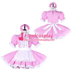 Sissy maid Хлопковое платье с замком униформа косплей костюм на заказ [G2258]