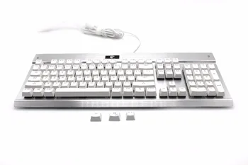 

ABS White Double Shot 104 Transparent Translucent Backlit keycaps Key caps OEM Profile Top-printed For MX Mechanical Keyboard