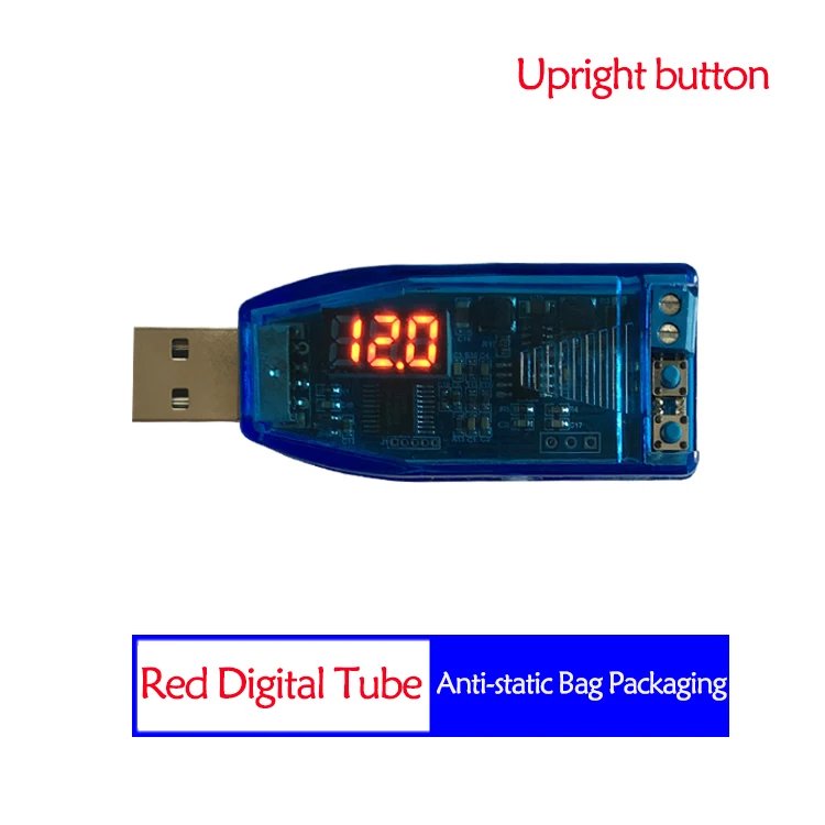 DC-DC CNC USB buck-boost источник питания регулятор напряжения Модуль 5 В до 3,3 в 9 в 12 В 24 В настольный источник питания - Цвет: Красный