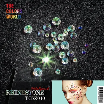

3D Taper Shape Clear Glitter Shinny Crystal Diamond for Nail Art Rhinestones Decorations DIY and nail art decorations