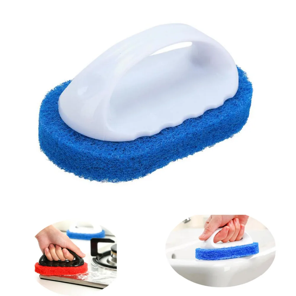 

1PC Magic Sponge Eraser Bath Brush Sponge Cleaning Brushes Bath Tiles Pot Washing Brush for Kitchen Bathroom