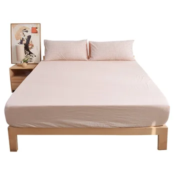 

11 Solid Colors Simple Soft Cozy Warm Cotton Bedding Bed Cover Home Textile 1 pcs Bed Sheet / Fitted Sheet Bedclothes Multiszie
