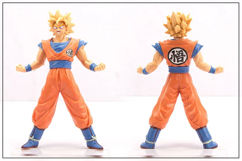 6 шт./компл. Dragon Ball Z Super Saiyan Jiren Vegeta Son Gokou Коллекционная модель игрушки 18 см|Игровые