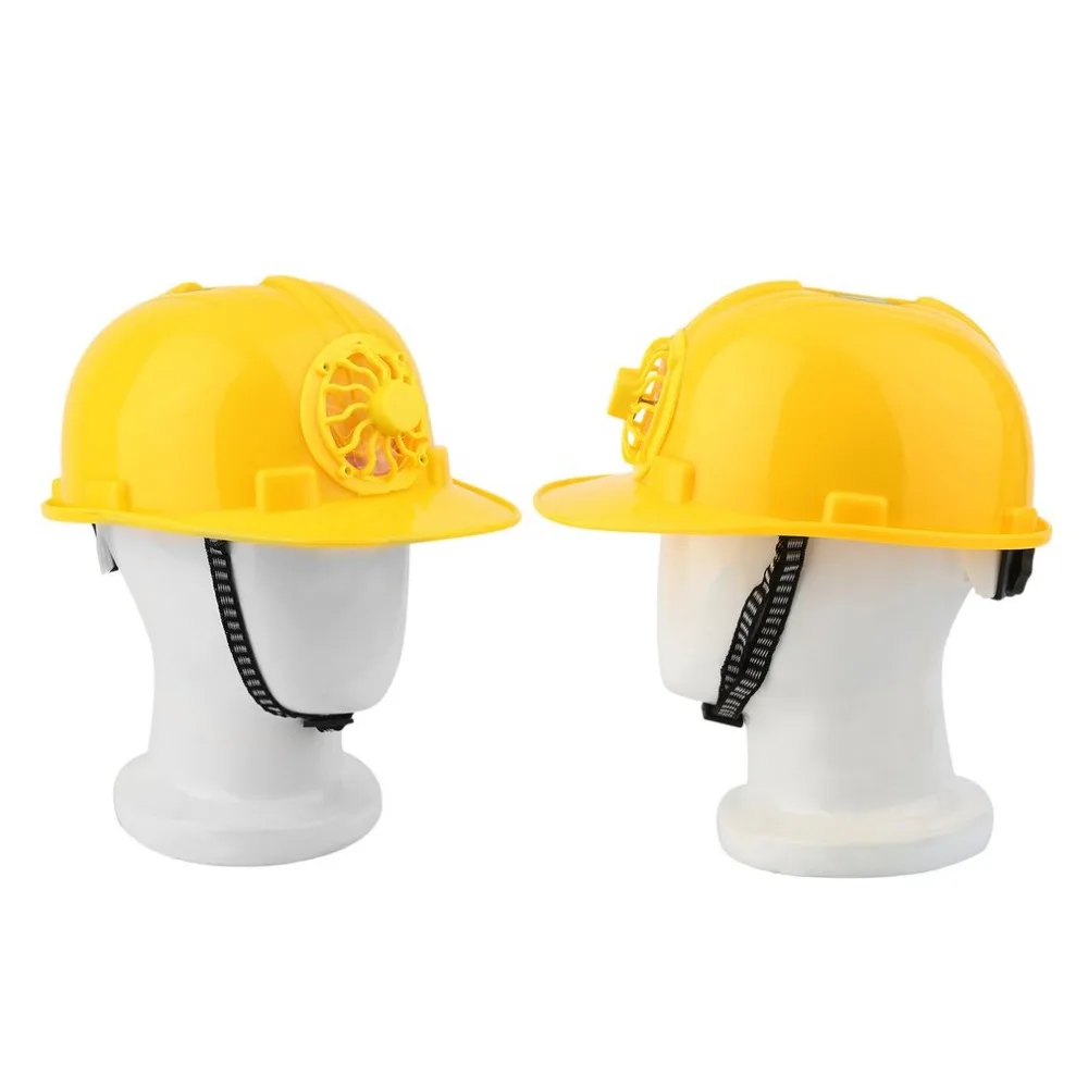 

LESHP Solar Safety Helmet Outdoor Solar Energy Cooling Cool Fan Safety Helmet Hard Ventilate Hat Cap Yellow Color Wholesale