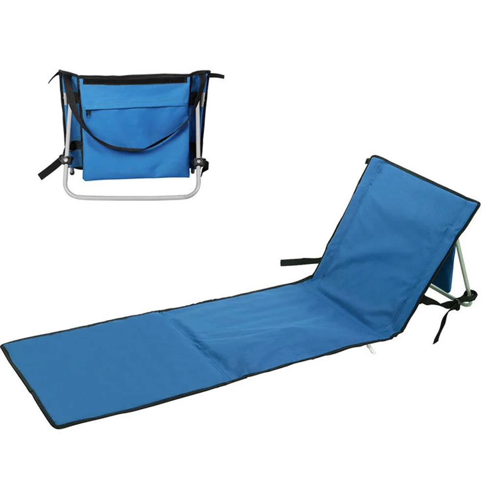 portable folding beach chairs foldable deck chair aluminum single recliner  sofa lounge outdoor furniture park and beach chair