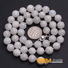natural moonstone necklace Birthstone of June Symbol of health, longevity and wealth free shipping