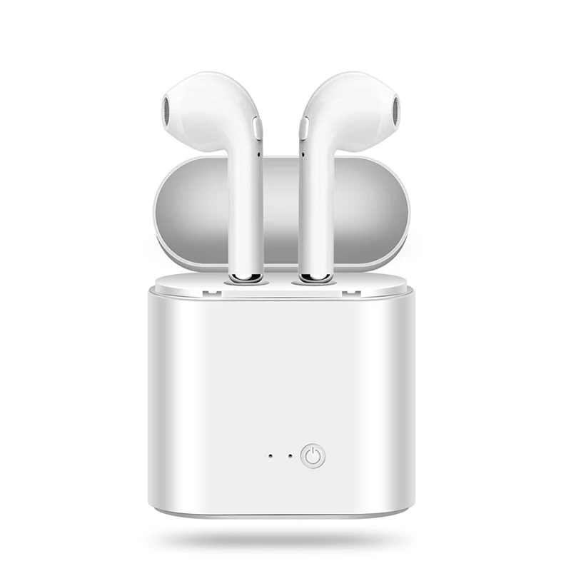 TWS i7S беспроводные наушники-вкладыши Bluetooth V5.0 гарнитура музыкальные наушники-вкладыши с зарядкой для iPhone Xiaomi всех смартфонов