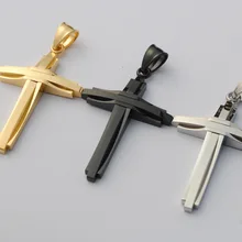 Корейская версия мужского Креста Ожерелье 316 из нержавеющей стали титановая сталь индивидуальная подвеска