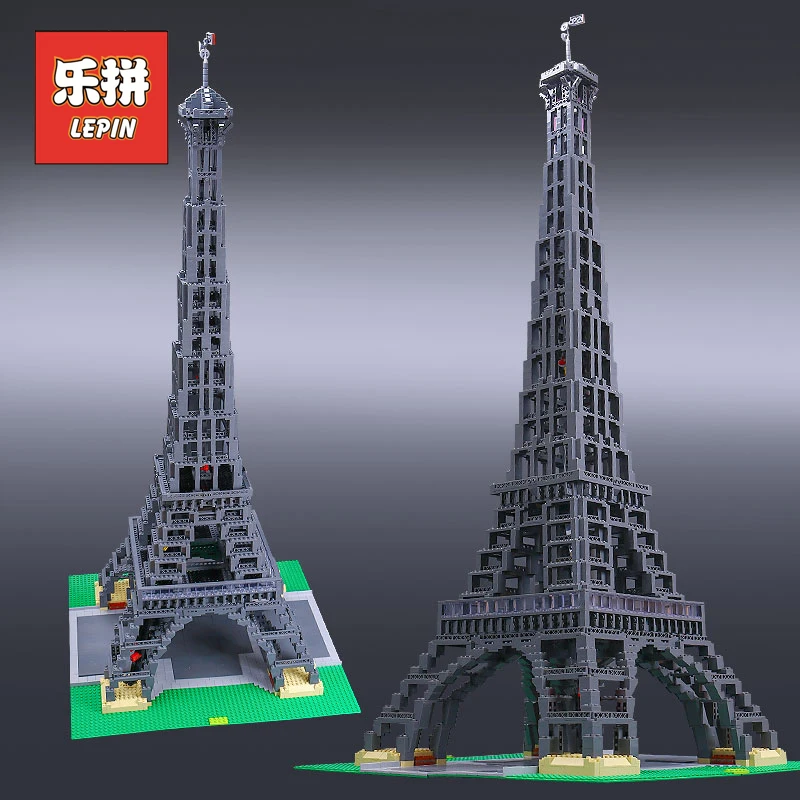 

Lepin 17002 Famous City Architecture the Eiffel Tower Set Model Building Blocks Collection Toys 10181 Children Christmas Gift