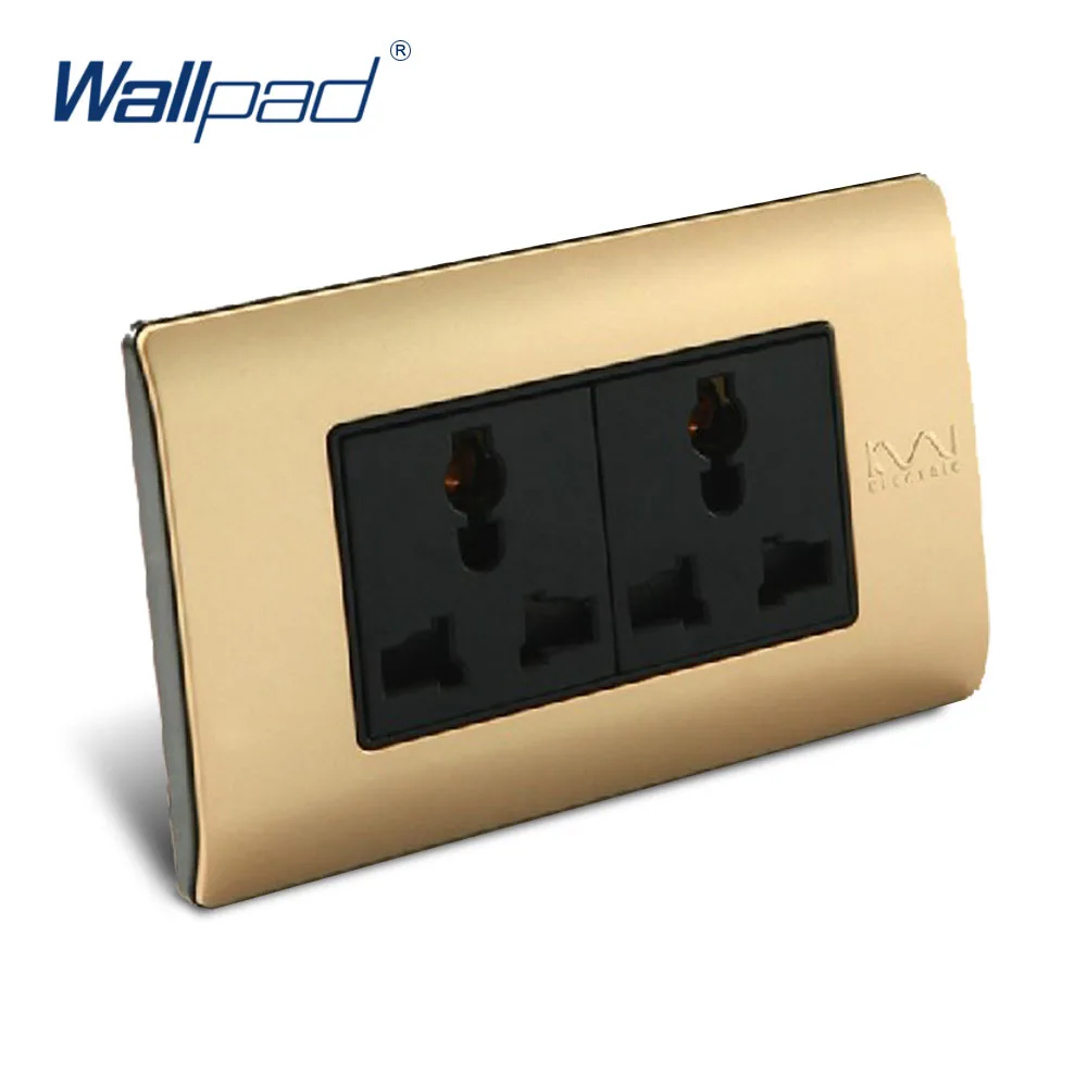 

6 Pin Multifunction Socket Wallpad Luxury Wall Switch Panel C5-Series 118*72mm 10A 110~250V