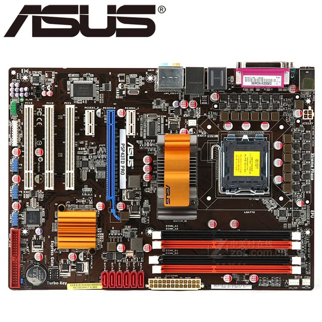 Настольная Материнская плата ASUS P5P43TD PRO DDR3 LGA 775 16GB USB2.0 P43 материнская плата